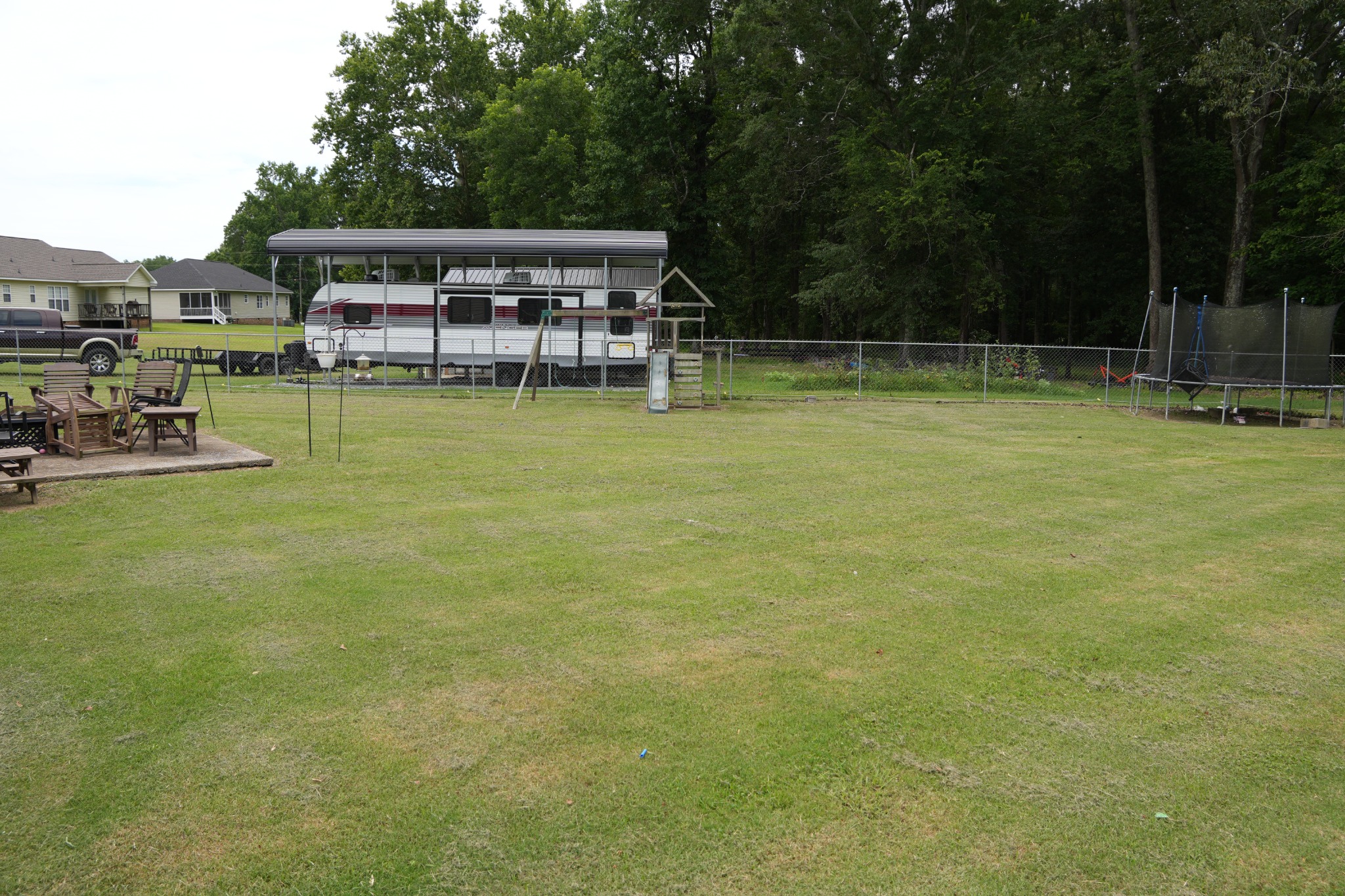 Fenced backyard at 1897 Anthony Drive