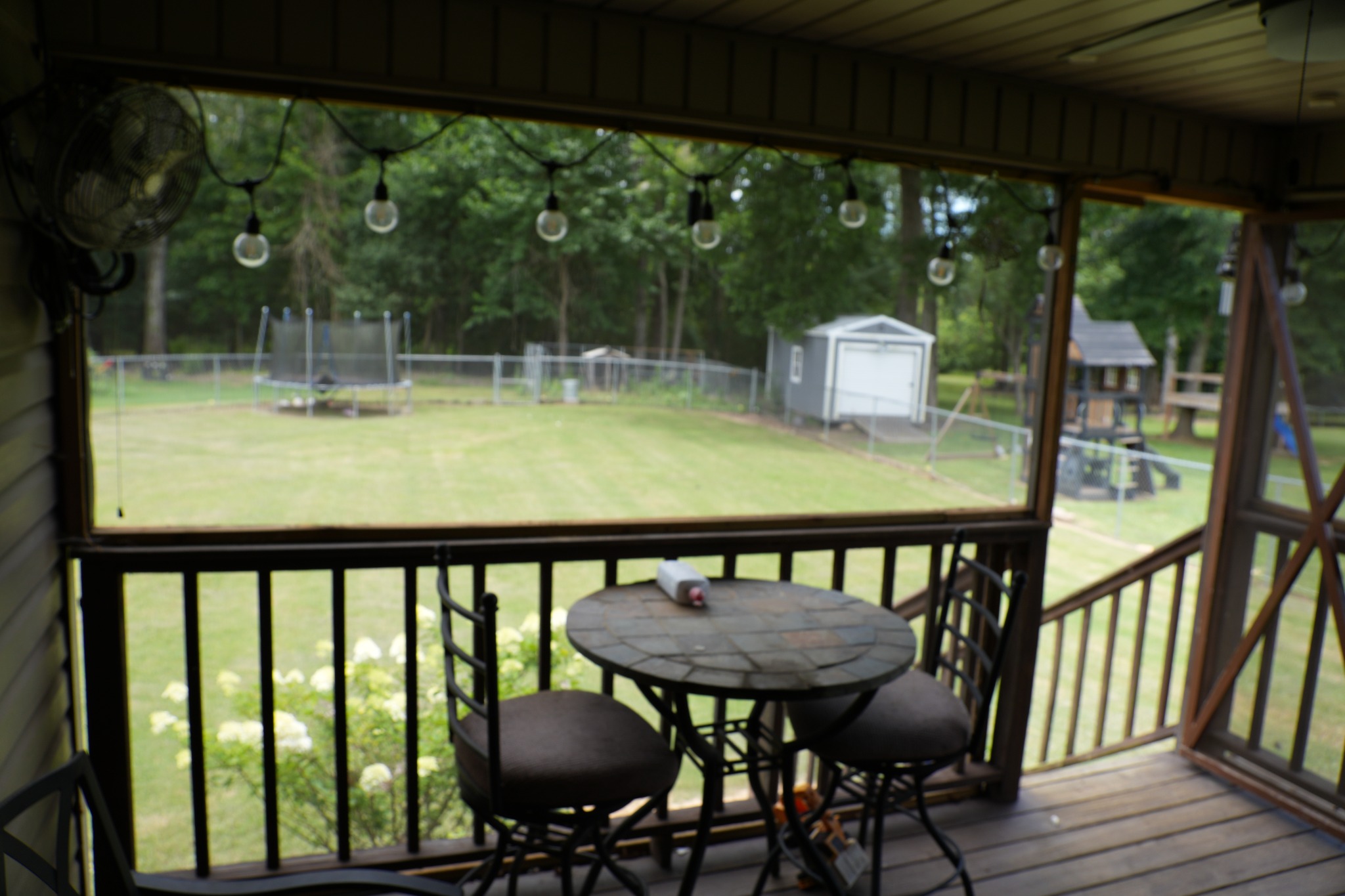 Covered porch view